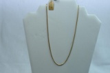 18KT GOLD NECKLACE 18 INCH 6.2 GTW, $319.00 RETAIL VALUE