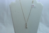 14KT GOLD DIAMOND NECKLACE .60 CT DIAMOND TW, 2.5 GTW, $1195.00 RETAIL VALUE