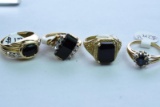 4-10KT GOLD RINGS 11 GTW,