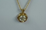 14KT GOLD & DIAMOND NECKLACE 2.5 GTW, $2500.00 RETAIL VALUE,