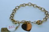 14KT CHARM BRACLET 5.5 GTW, $379.00 RETAIL VALUE