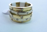 14 KT DIAMOND 1/2 CT DIAMOND TW, 10 GTW, $1095.00 RETAIL VALUE ,SIZE 6 1/4