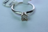 14KT DIAMOND RING 1/2 CT DIAMOND TW, 2 GTW, $1995.00 RETAIL VALUE, SIZE  6 1/2