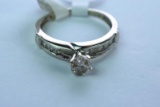 14KT DIAMOND RING 3/4 CT DIAMOND TW, 3GTW, $1195.00 RETAIL VALUE, SIZE 9