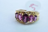 14 KT GOLD RING 4.3 GTW, $275.00 RETAIL VALUE ,SIZE 6 1/2