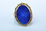 14KT GOLD OPAL RING 4.8 GTW, $2200.00 RETAIL VALUE, SIZE 5 1/4