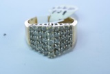 14KT GOLD & DIAMOND RING 1 CT DIAMOND TW, 5 GTW, $995.00 RETAIL VALUE, SIZE 6 1/2