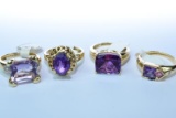 4-14KT GOLD RINGS 19.5 GTW, $1500.00 RETAIL VALUE,