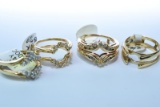 4-14KT GOLD DIAMOND RING GUARDS 19.5 GTW, $2600.00 RETAIL VALUE,