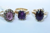 3-14KT GOLD RINGS 11.5 GTW