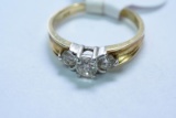 14KT GOLD &  RING , 2.8 GTW, $995.00 RETAIL VALUE, SIZE 7