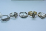 5-14 KT GOLD & DIAMONDS RING 18 GTW, $3900.00 RETAIL VALUE,