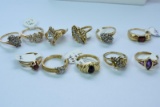 11-14KT GOLD RINGS 34GTW, $2300.00 RETAIL VALUE,