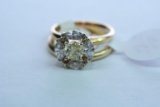 14 KT BRIDAL SET 4.5 GTW, $2795.00 RETAIL VALUE ,SIZE 5 1/2