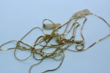 MULTI 14KT GOLD CHAINS 6.4 GTW