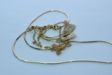 MULTI 14KT GOLD CHAINS 6.2 GTW