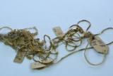 MULTI 14KT GOLD CHAINS 4 GTW