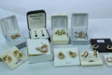 10 PAIRS 14KT EARRINGS $1200.00 RETAIL VALUE