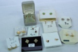 10 PAIRS 14KT EARRINGS