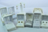 10 PAIRS 14KT EARRINGS