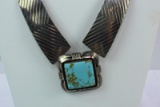 STERLING PENDANT & BROOCH APPROX 145 GRAMS