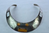 STERLING WIDE NECKLACE APPROX 100 GRAMS
