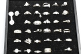 36 STERLING RINGS