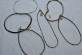 6 STERLING NECKLACES APPROX 160 GRAMS