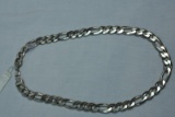 STERLING HEAVY LINK CHAIN APPROX 195 GRAMS