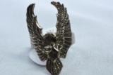 STERLING EAGLE RING
