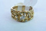 14 KT GOLD & DIAMOND RING 6.1 GTW, $895.00 RETAIL VALUE , SIZE 6 3/4