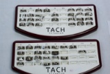 2 TACH DISPLAYS WITH 45 TITANIUM RINGS