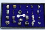 21 STERLING RINGS