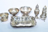 6 PC MISC STERLING APPROX 410 GRAMS AS IS WITH DINGS & SCRATCHES