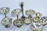 11 PC MISC WEIGHTED STERLING AS IS WITH DINGS & SCRATCHES