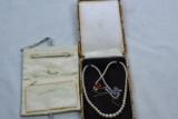 S TAKASHIMA PEARL. CO PEARLS IN BOX & KMIKIMOTO CASE