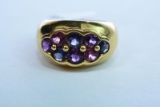 18 KT RING 5.9 GTW, $695.00 RETAIL VALUE , SIZE 7 1/4