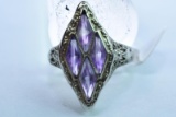 18 KT RING 3.3 GTW, $695.00 RETAIL VALUE , SIZE 51/2