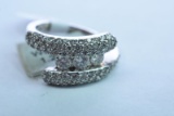 10 KT GOLD & DIAMOND RING 1.21 CT DIAMOND TW, 6.1 GTW, $2239.00 RETAIL VALUE , SIZE 6