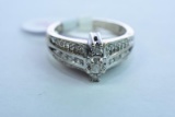10 KT BRIDAL SET 5.4 GTW, $995.00 RETAIL VALUE , SIZE 6 1/2