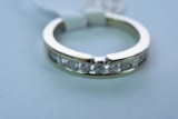 14 KT GOLD & DIAMOND 1/2 CT DIAMOND TW, 3.5 GTW, $699.00 RETAIL VALUE ,SIZE 6 1/4