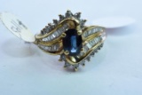 10 KT GOLD & DIAMOND RING 5.3 GTW, $1195.00 RETAIL VALUE , SIZE 6 1/2