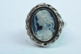 14KT CAMEO RING 5.6 GTW $399.00 , SIZE 4 3/4