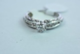 14KT GOLD & DIAMOND RING 3.5 GTW, $2400.00 RETAIL VALUE , SIZE 5 1/2