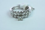14KT GOLD & DIAMOND RING 1 CT DIAMOND TW, 8 GTW, $2495.00 RETAIL VALUE , SIZE 6 1/2