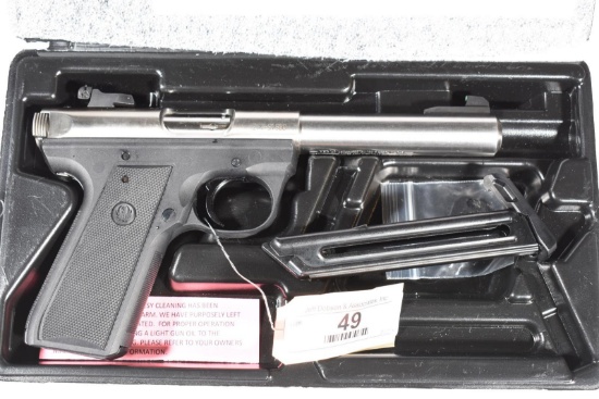 RUGER MK11 TARGET 22 LR RIFLE, SN 274-51580, USED,WITH BOX, 2 MAGAZINES,  B33-P4