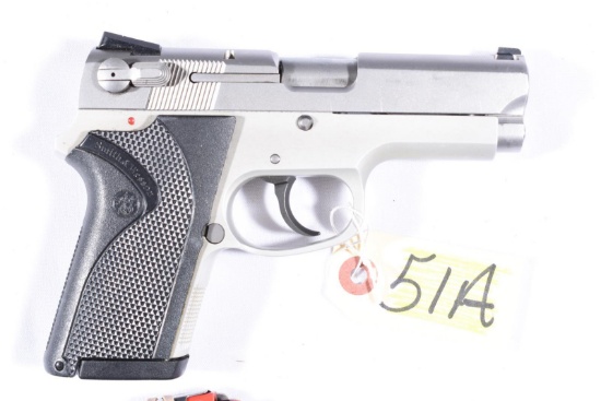 SMITH WESSON 3913TSW 9MM PISTOL, 2 MAGAZINES, SN MSE5080, USED, B34-P11