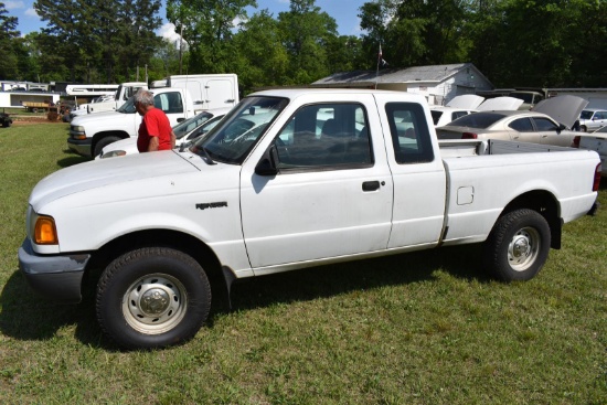 2002 FORD RANGER 4X4  1FTYR45E82PA55004,  MILEAGE 189324, CONDITION UNKNOWN