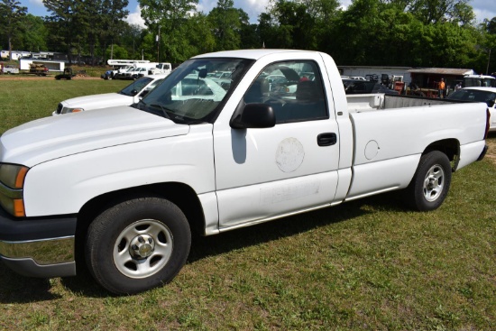 2004 CHEV SILVERADO BAD TRANSMISSION  VIN 1GCEC14V14Z206003,  MILEAGE 188857, CONDITION UNKNOWN