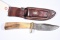 RANDALL STAG HANDLE KNIFE WITH RANDALL SCABBORD